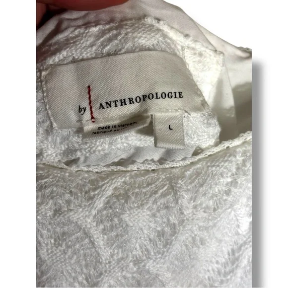 Anthropologie NEW Chic Asymmetrical White Lace Fully Lined Sleeveless Maxi Dress - Picture 14 of 16